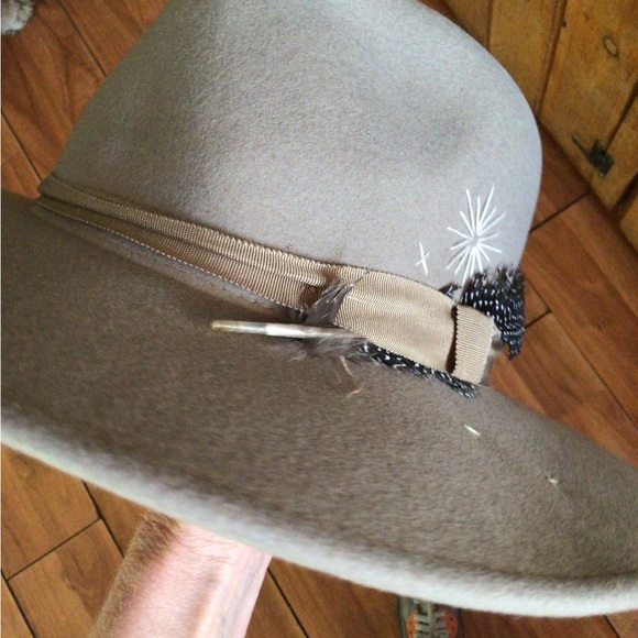 RARE Wyeth Astral embroidered wool boho rancher - Picture 6 of 8